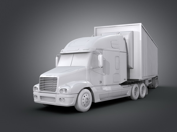 freightliner truck trailer 3d model - Freightliner Century by Swan3DStudios